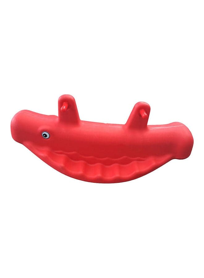 Indoor Durable Plastic Baby Whale Seesaw 100 X 40 X 45cm