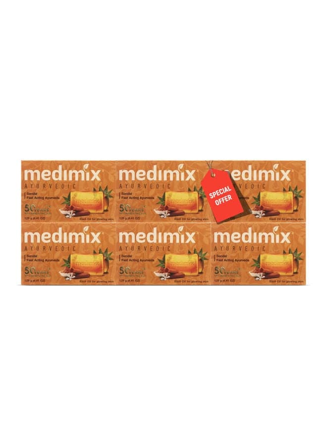 Ayurvedic Bath Soap Eladi Oil Soap 6 Pieces 125grams