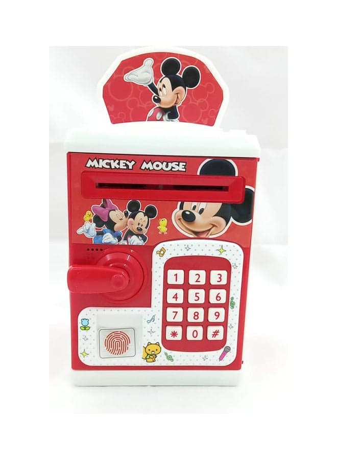 Money Safe Box With Finger Print Mickey Mouse