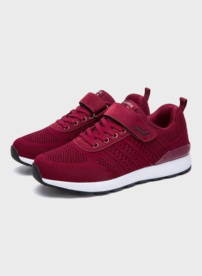 Women's Velcro Trainer Shoes Red