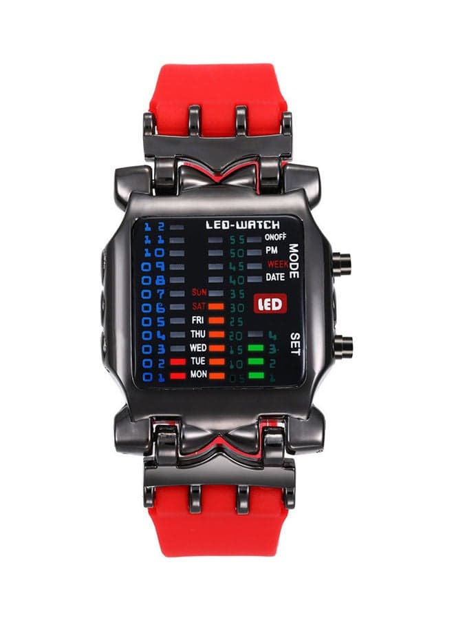 Waterproof Sport LED Digital Binary Watch