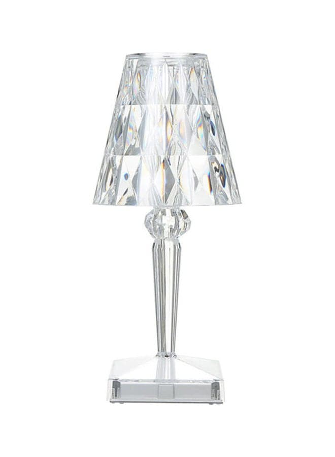 Acrylic Diamond Table Lamp Clear 25.5 x 11.5cm