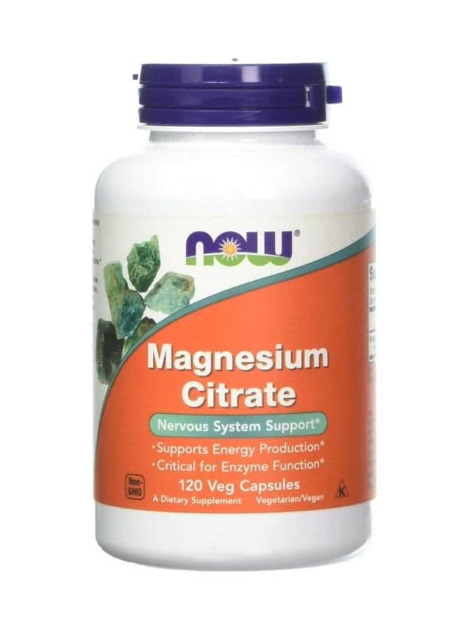 Magnesium Citrate Nervous System Support 120 Veg Capsules