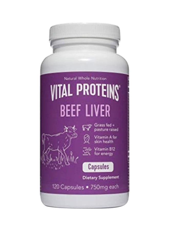 Vital Proteins Beef Liver Pills Dietary Supplement - 120 Capsules