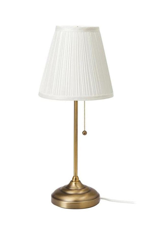 Arstid Table Lamp Brass 22 x 54 x15 cm warm lightning White/Gold