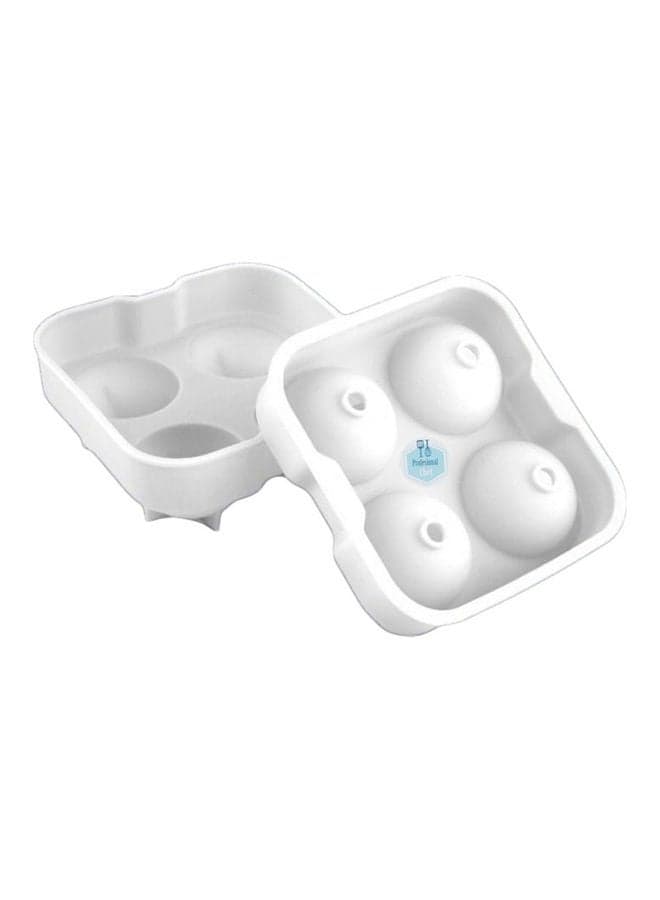 Ice Ball Maker Mould White 12 x 12 x 5cm
