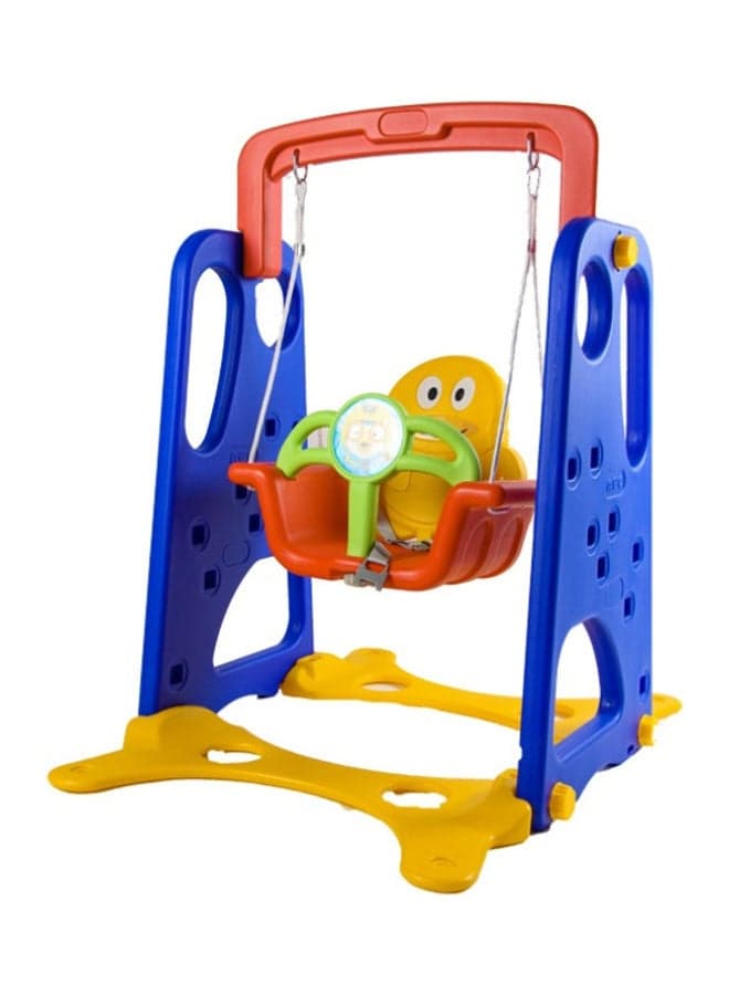 Indoor Playground Baby Toy Bear Plastic Multifunctional Swing 78x115x100cm