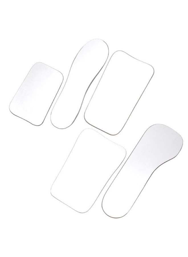 5-Piece Photography Glass Double-Sided Mirror Dental Tool Set Clear 24cm