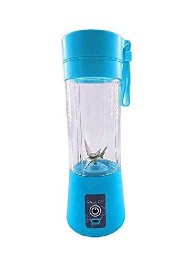 Mini Usb Rechargeable Portable Electric Fruit Juicer Smoothie Maker Blender Machine Sports Bottle 380 ml MS-993144 Blue