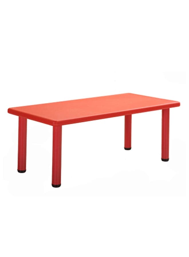 Plastic Rectangle Table For Kindergarten Children Red 90x47x45cm