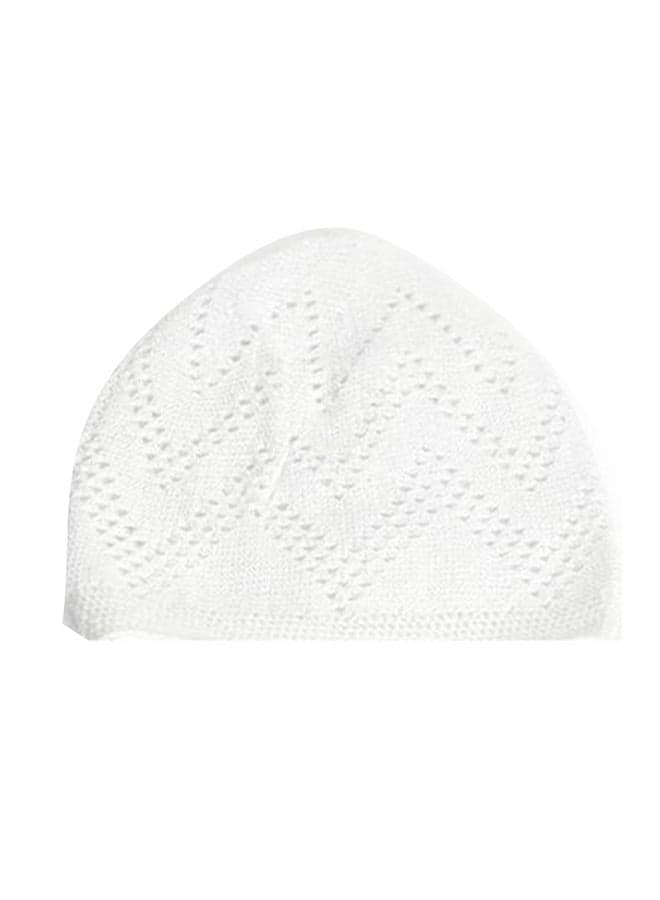 Premium Turkish Quality Muslim Cap White