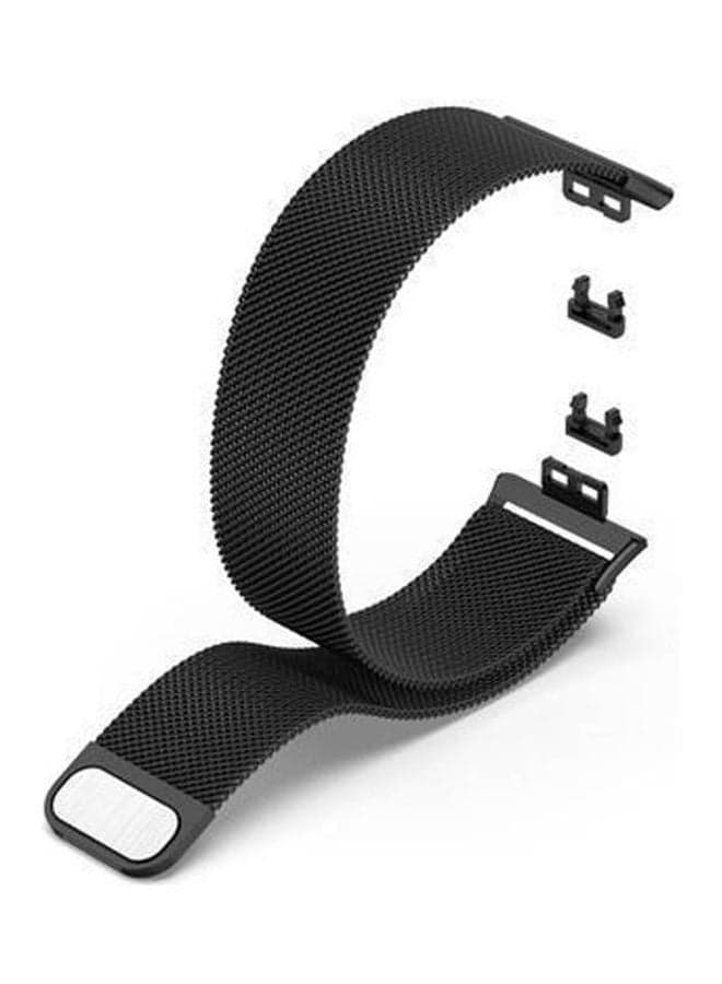 Huawei Watch Fit Watch Band , Milanese Loop Magnetic Stainless Steel Replacement Wrist Strap Black