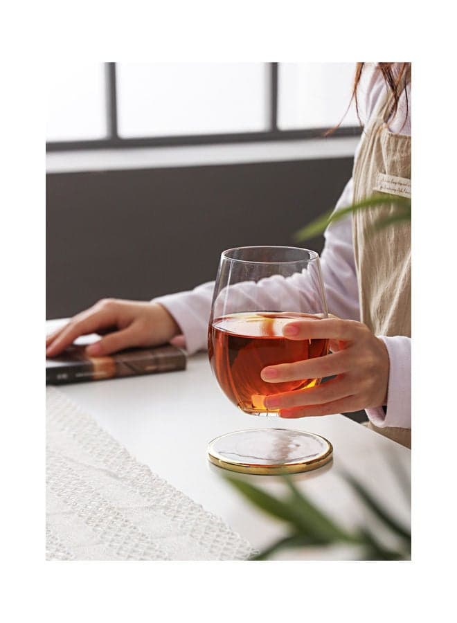 Transparent Egg Glass Water Cup Clear 6.8x12.3cm