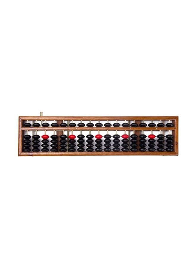 Anti-Skid Educational Mathematical 17 Digit Rod Wooden Abacus Soroban Chinese Counting Tool