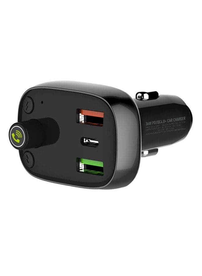 Bluetooth FM Transmitter Fast Car Charger