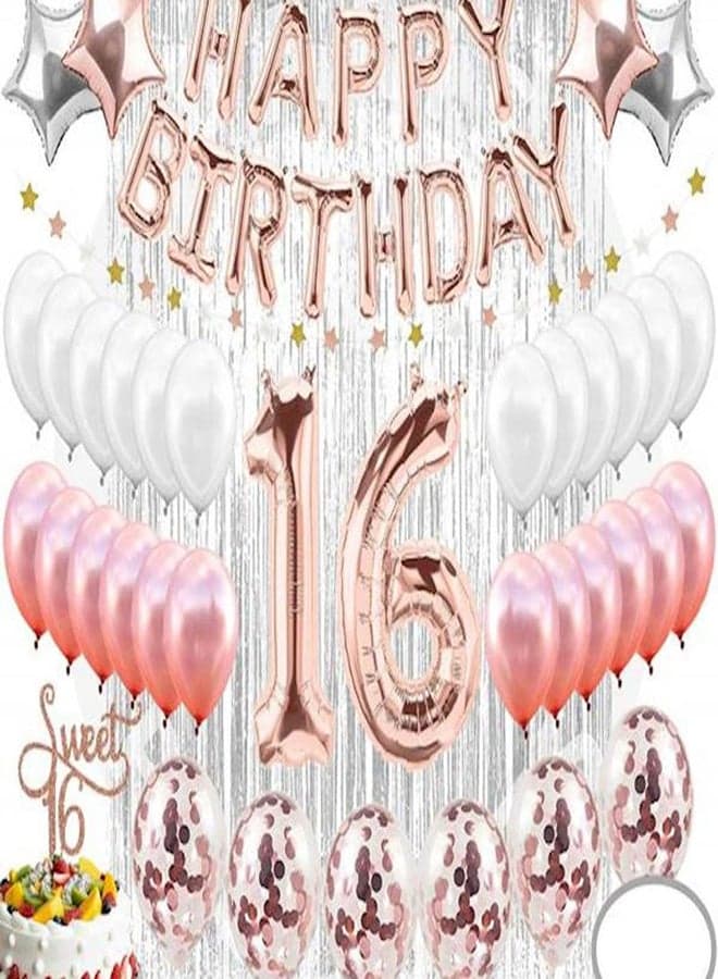 16th Birthday Decorative Party Balloons And Sets
