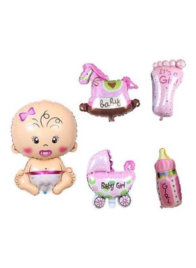 5-Piece Baby Shaped Balloon Set 31x17.2x1.6cm