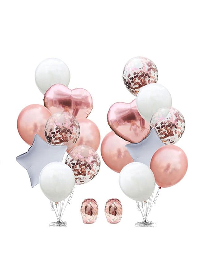 18-Piece Party Decoration Foil Balloon Set