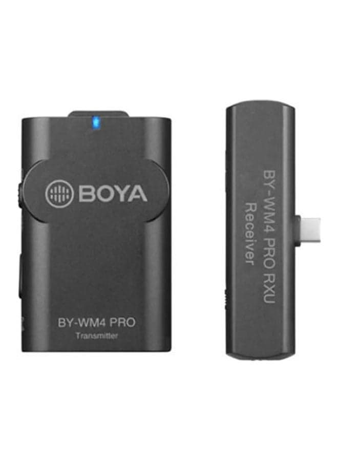 2.4 Ghz Wireless Microphone System For Android And Other Type-C Devices BY-WM4-PRO-K5-Grey Grey