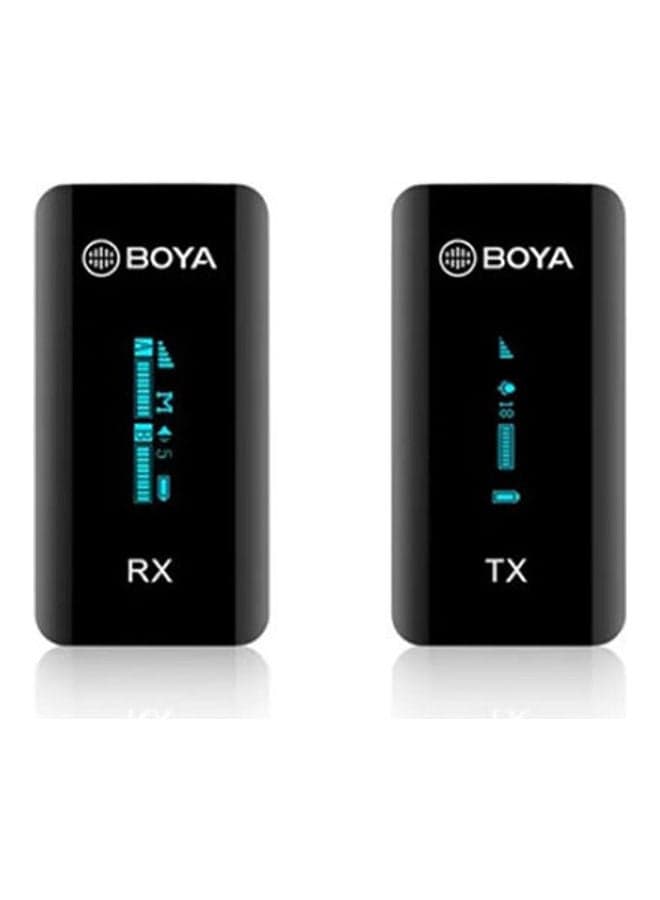 2.4Ghz Ultra-Compact Wireless Microphone System BY-XM6-S1-Black Black
