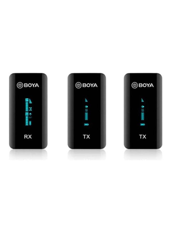 2.4Ghz Ultra-Compact Wireless Microphone System BY-XM6-S2-Black Black