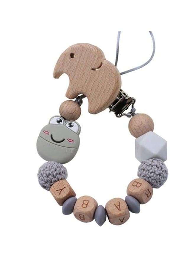 Baby Eco-Friendly Teething Pacifier Clips Holder Chain - Assorted