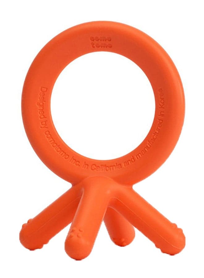 Silicone Baby Teether 3-12 M Orange