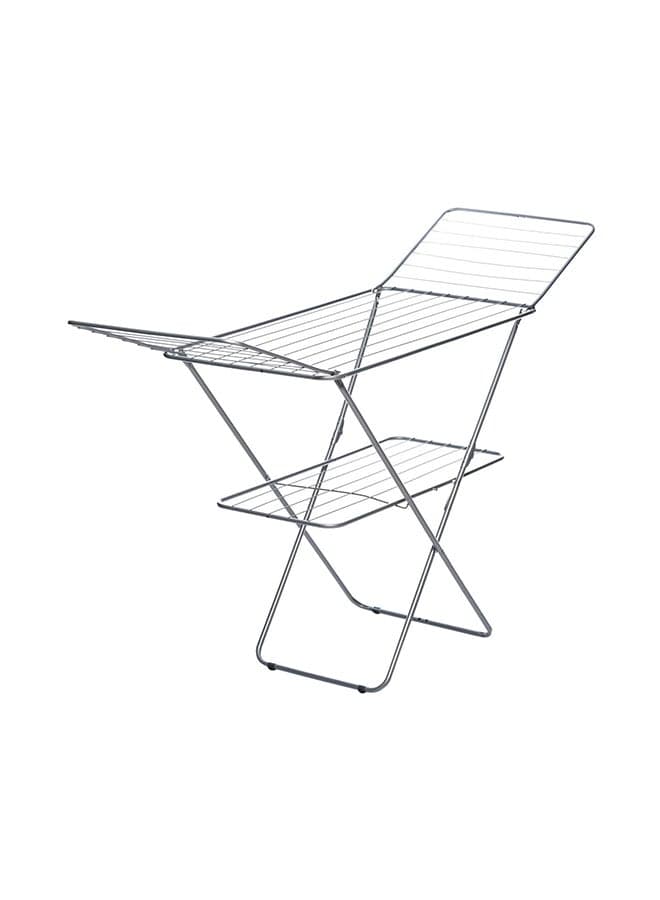 Two Tier Cloth Dryer Silver 95x175x55cm