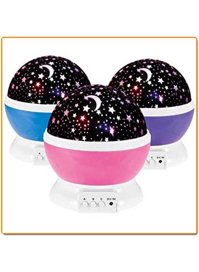 Led Star Master Night Light Moon Star Rotating Projector 3 Psc Multicolour