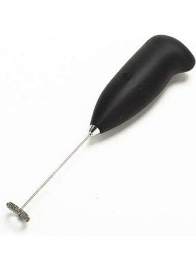 Egg Stirrer Milk Frother Handheld Battery Operated Electric Foam Maker For Coffee Hot Chocolate Egg Milk Black