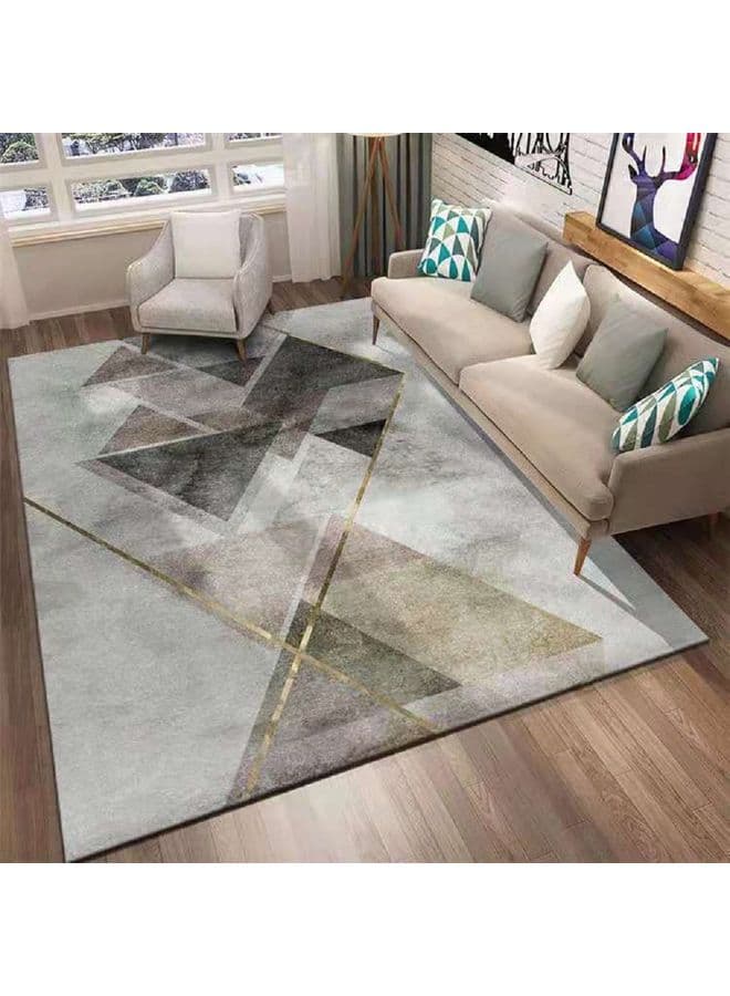 Modern Dining Room Home Bedroom Carpet Floor Mat Polypropylene Multicolour 140 x 200cm