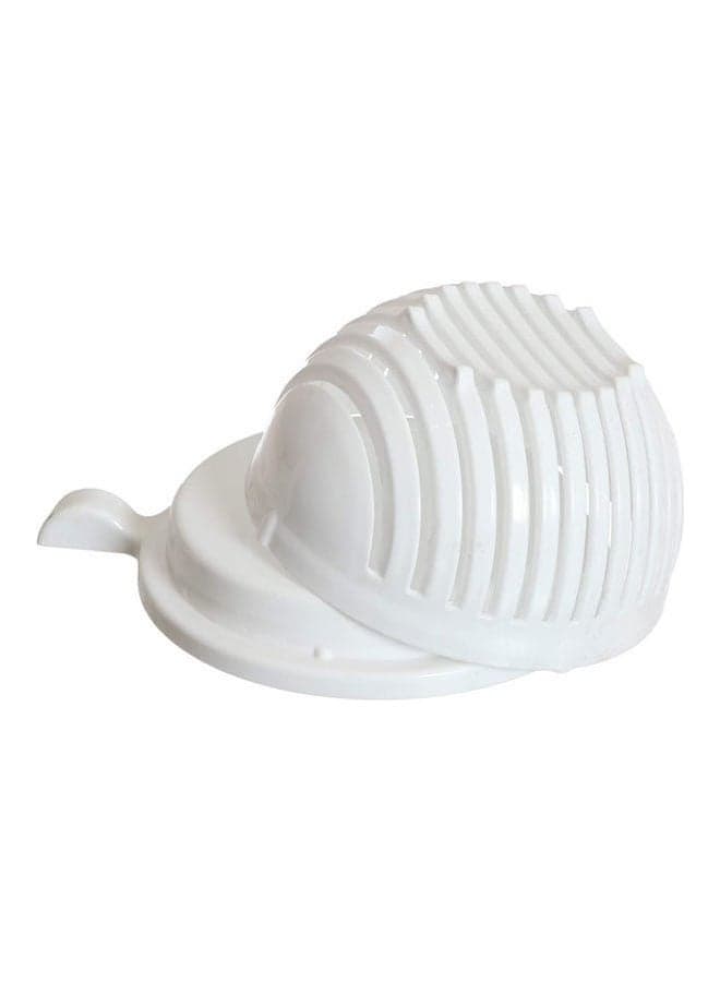 Salad Cutter Bowl White