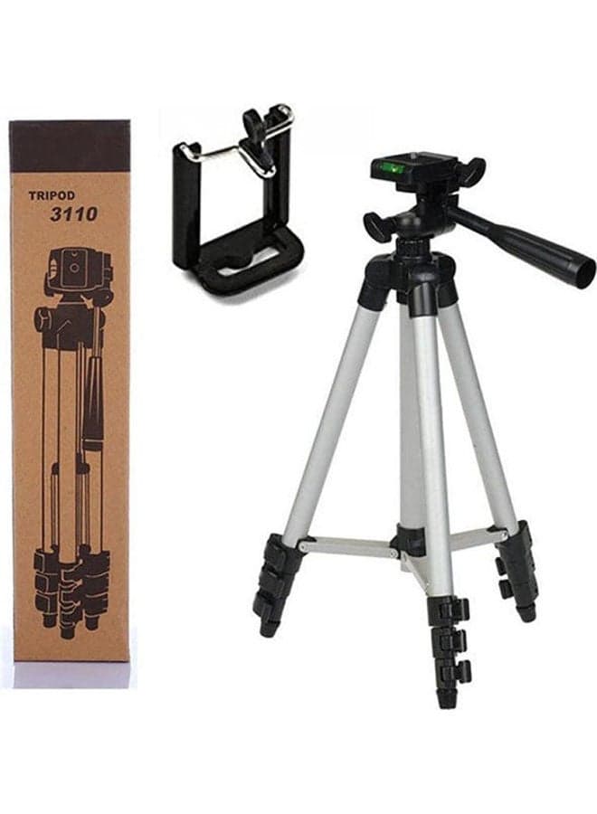 Tripod Stand For Mobile Phones Aluminum Tripod Silver-Black