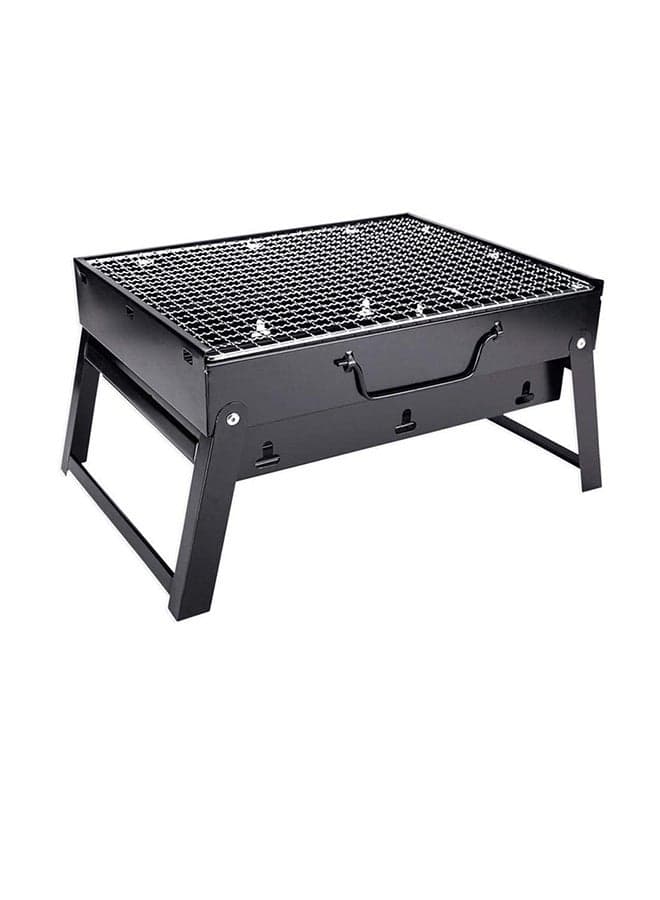 Portable BBQ Charcoal Grill Black 10x46x31cm