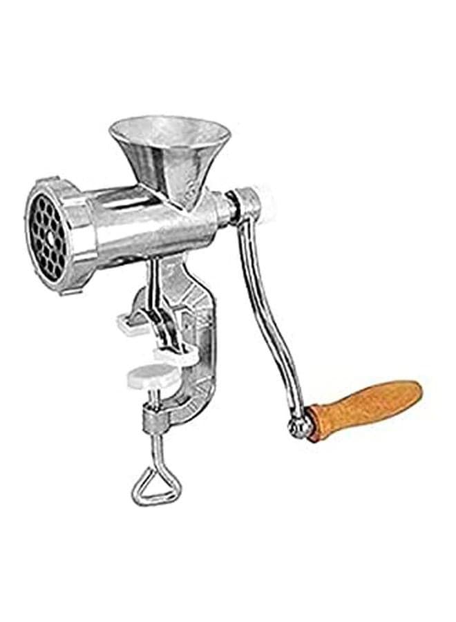 Multifunction Manual Meat Grinder No.10 Hand Blender Silver 942grams