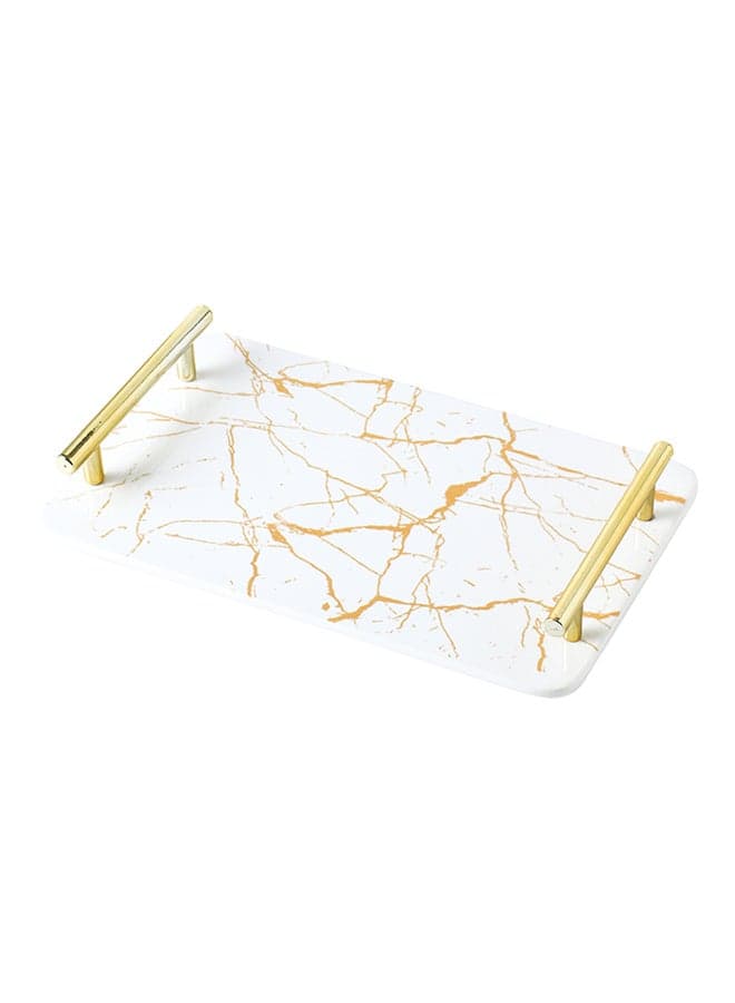 Creative Ceramic Decorative Tray Multicolour 30x18.3x3.7cm