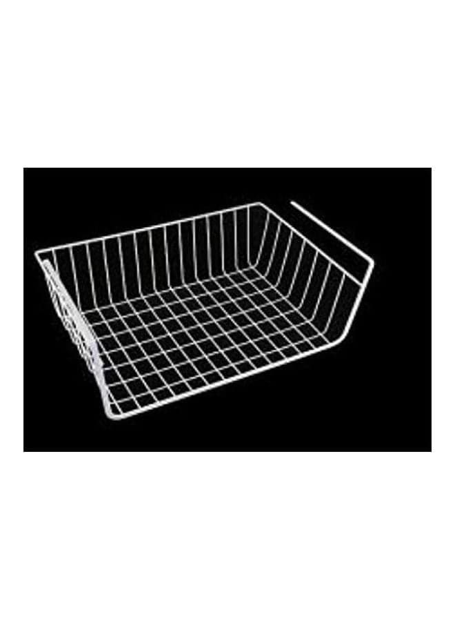 Kitchen Under Shelf Storage Basket Large White 16inch