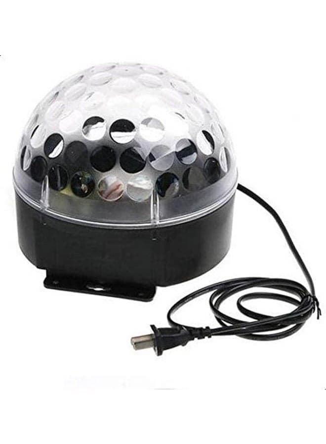 20W Voice-Activated Led Rgb Crystal Magic Ball Effect Light Disco Dj Party Stage Lighting Black