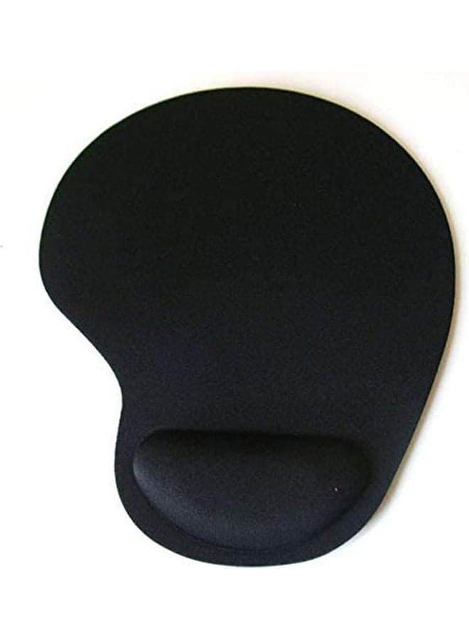 Hand Touch Mouse Pad With Gel Wrist Support Black