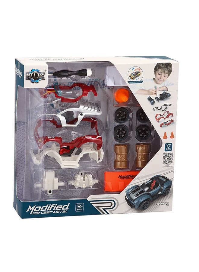 Alloy DIY Assembly Car Tool Kit Set
