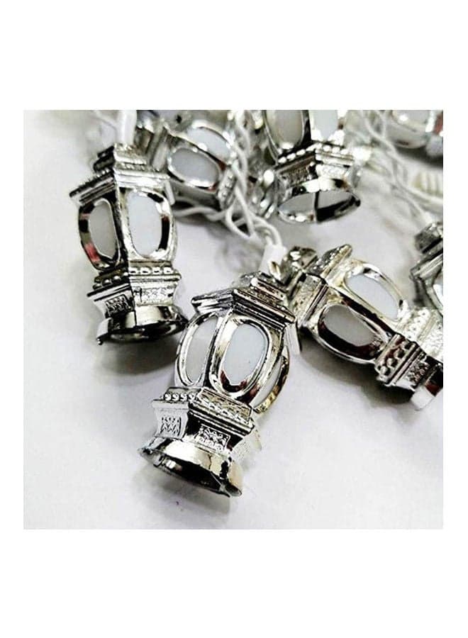 Ramadan Decorations Lanterns Rope With Electricity Silver