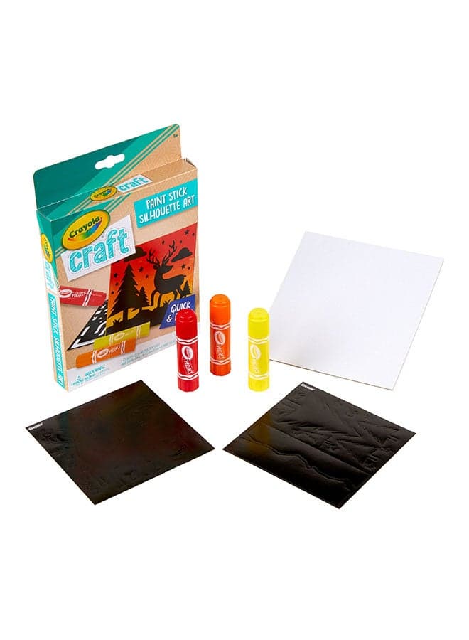 Craft, Paint Stick Silhouette Art, Set 1 22.86x2.54x15.88cm