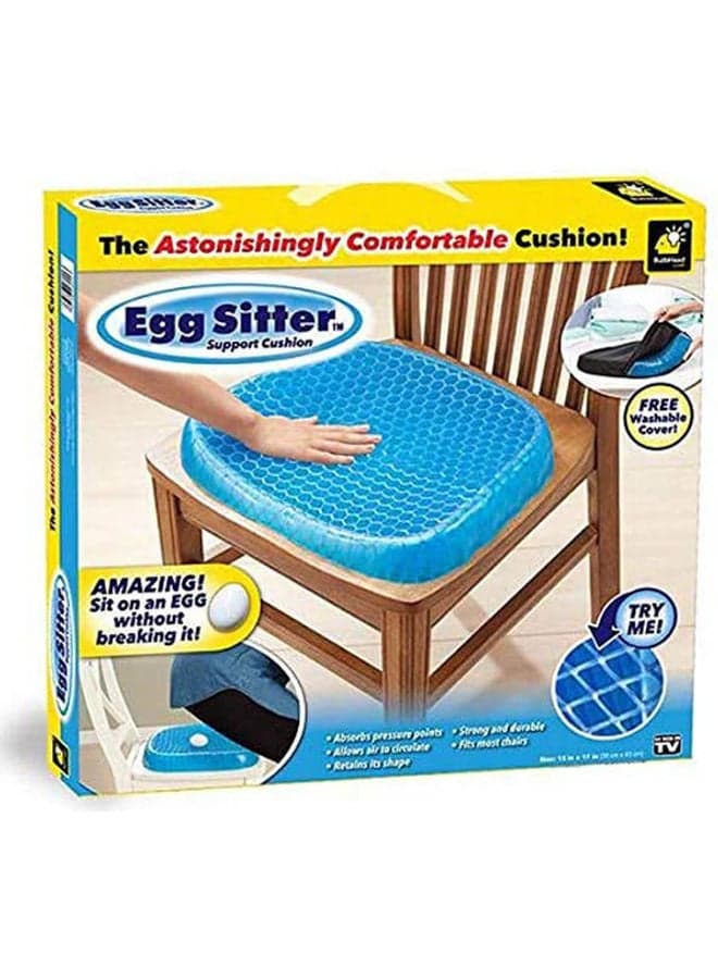 Egg Sitter Home Office Seat Support Gel Cushion Combination Blue