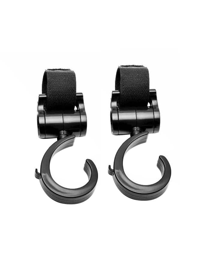 2-Piece Stroller Multi-Purpose Hook For Hanging Items With Firm Gentle Grip