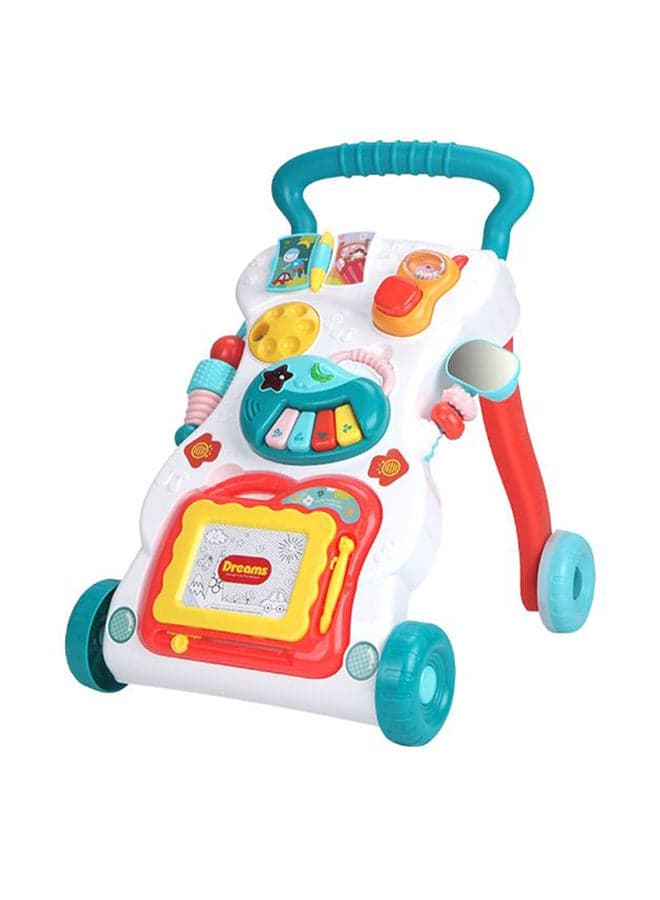 Multi-Functional Anti-Rollover Baby Walker With Music Toys