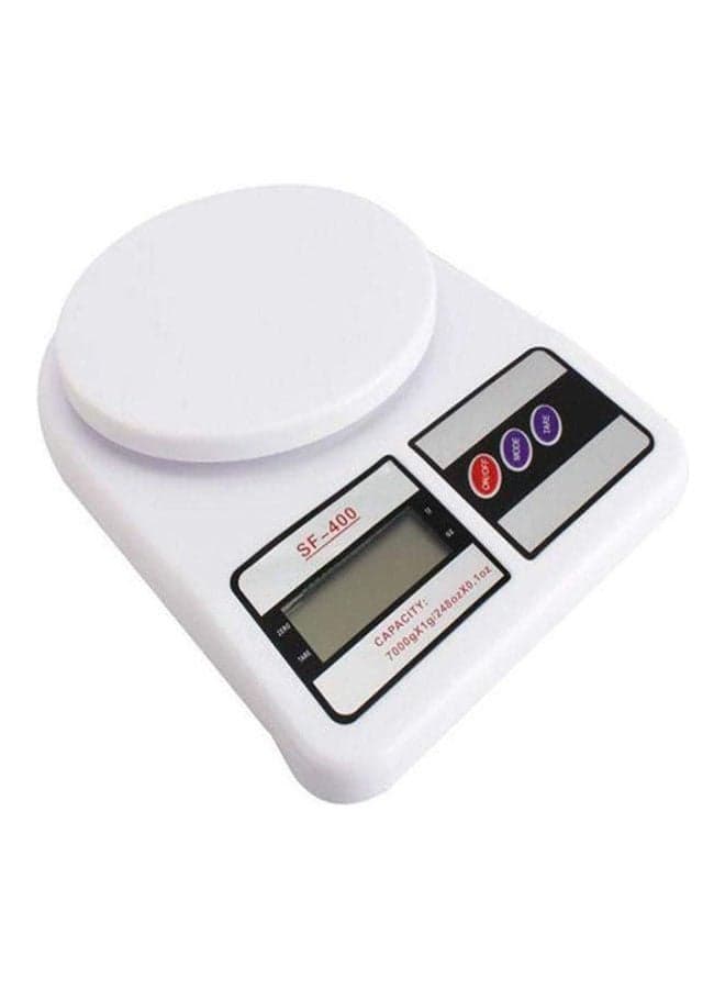 Digital Electronic Kitchen Scale With 10 Kg White
