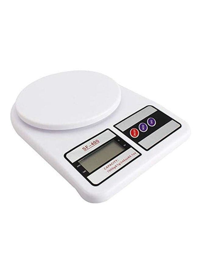 Electronic Kitchen Digital Weighing Scale White 7kg