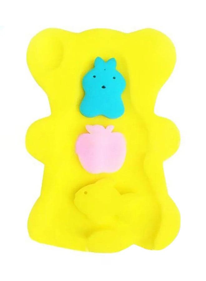 Contoured Shaped Anti Slip Baby Comfortable Cushioned Sponge Bath Rack