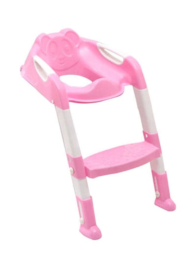 Portable Folding Step Stool Toilet Potty Training Ladder Seat For Children - Pink