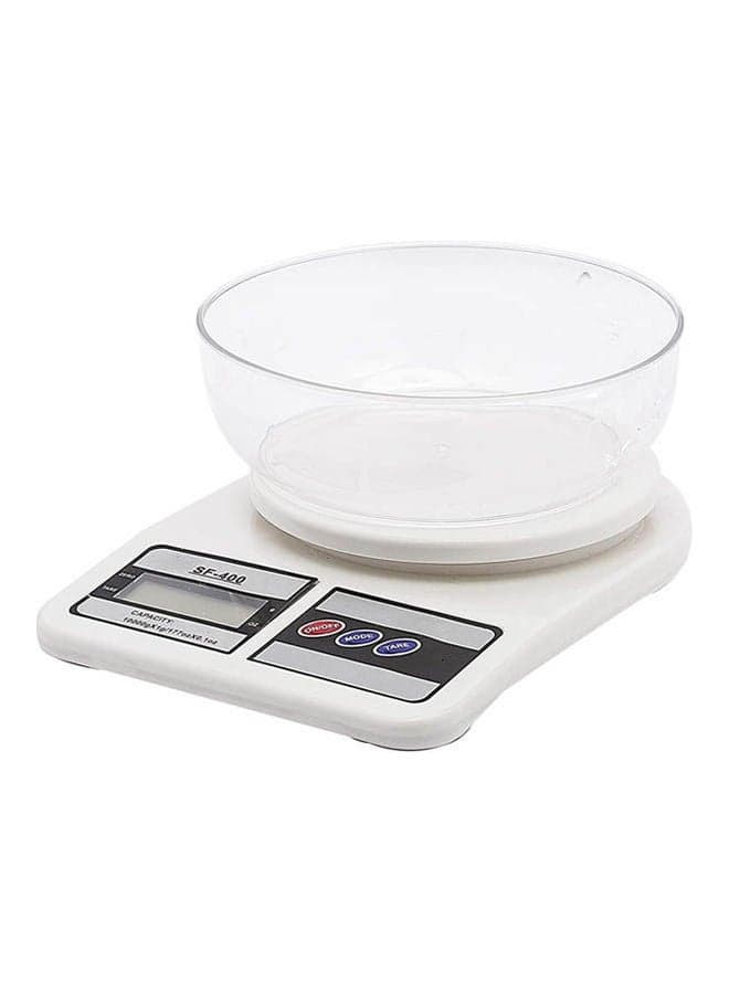 Digital Electronic Kitchen Scale White 10kg